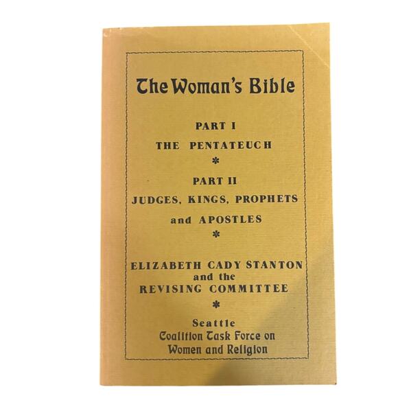 None and/or Unknown Other - VTG 1974 First Edition The Woman's Bible Pt. I & II by Seattle Coalition, PB